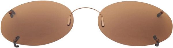 Hilco / Rimless Sunclips / Low Oval / Copper Polarized