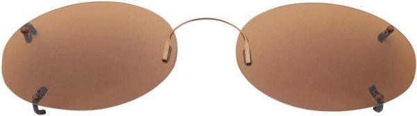 Hilco / Rimless Sunclips / Low Oval / Copper Polarized - 004 1