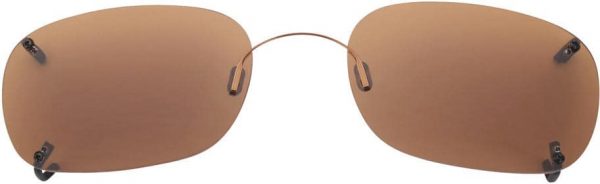 Hilco / Rimless Sunclips / Rectangle / Copper Polarized