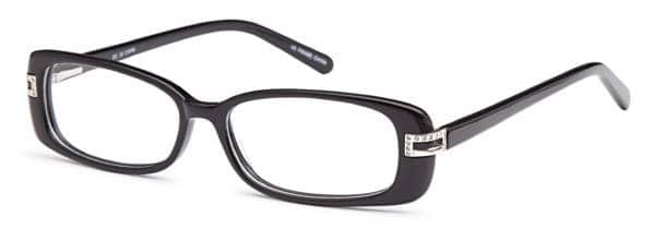 EZO / 33-D / Eyeglasses - DC33 BLACK
