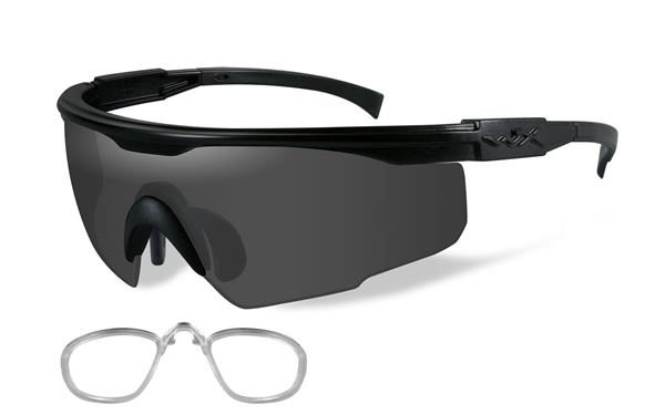 WileyX / PT-1 / Matte Black Frame / Smoke Grey Lens / Rx Insert / Sunglasses - PT 1SRX