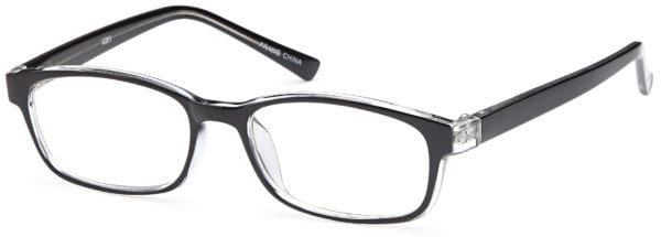 EZO / 201-U / Eyeglasses - U201 BLACK 600x215 1