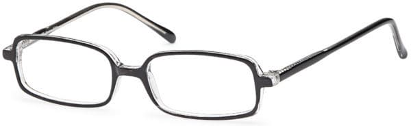 EZO / 28-U / Eyeglasses - U28 BLACK CRYSTAL